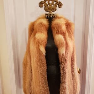 Red Fox Fur Vest